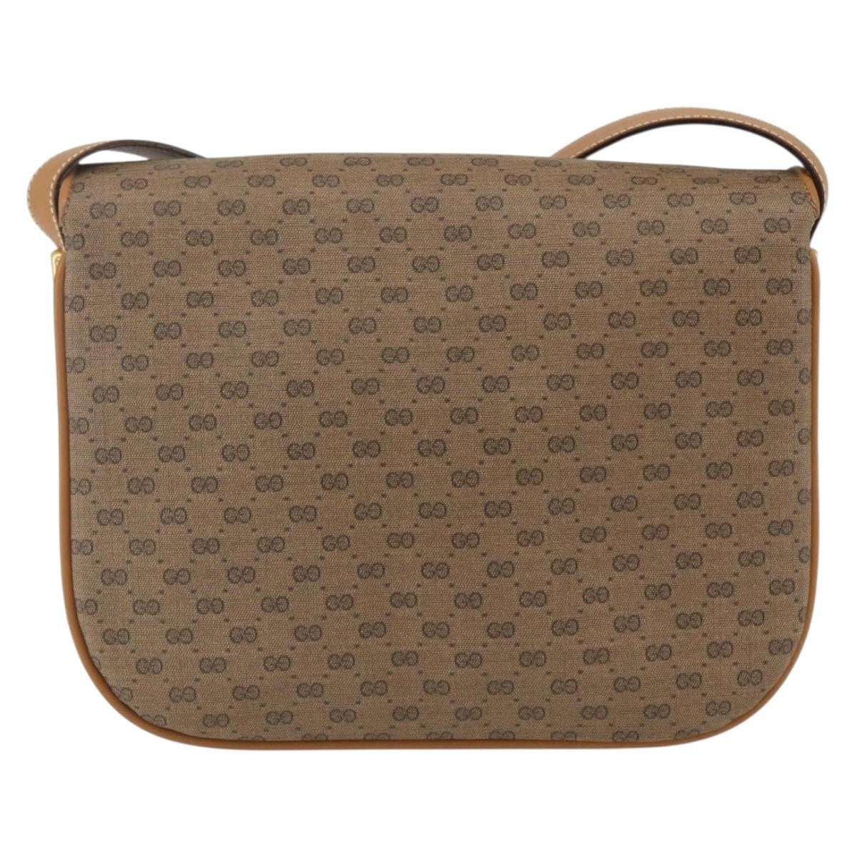 Gucci Micro Gg Supreme Shoulder Bag Gg Canvas Beige Canvas Shoulder Bag Bag (Pre-Owned)
