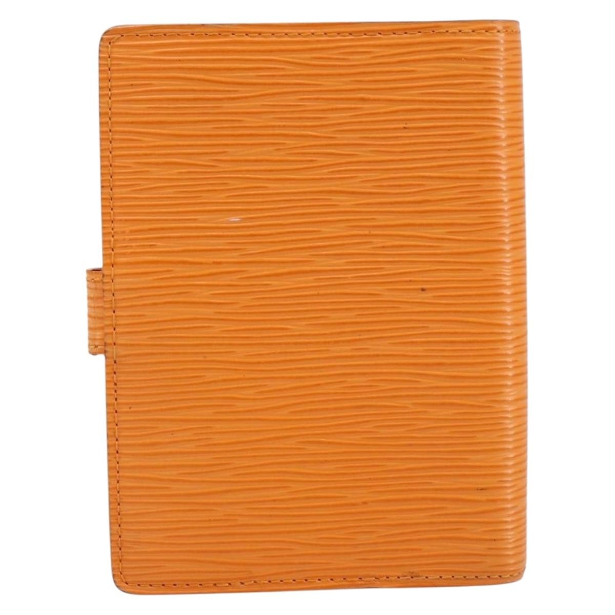 Louis Vuitton Agenda Cover Epi Leather Orange Leather Wallets Accessory