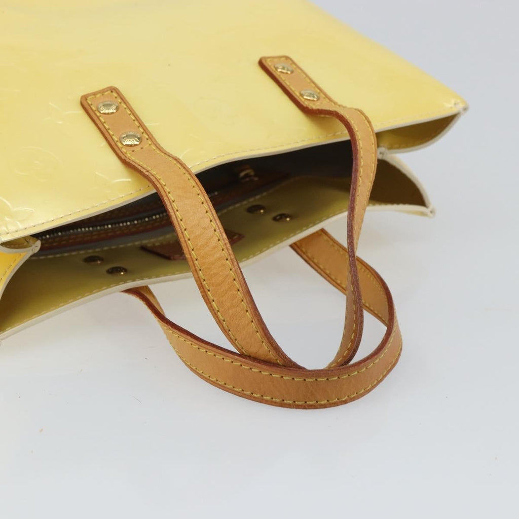 Louis Vuitton Reade Handbag Monogram Vernis Yellow Patent_Leather Handbag