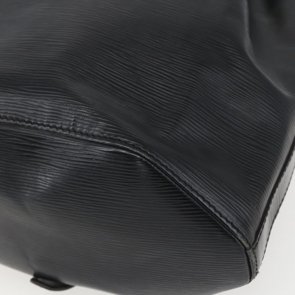 Louis Vuitton Sac A Dos Drawstring Backpack Epi Leather Black Leather Backpack Bag