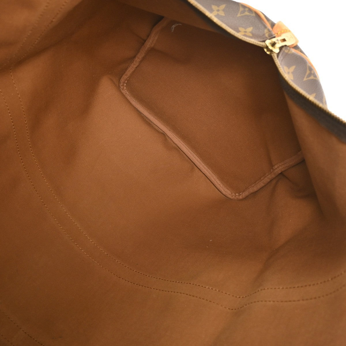 Louis Vuitton Keepall Bag Monogram Canvas Brown Canvas Travel Bag