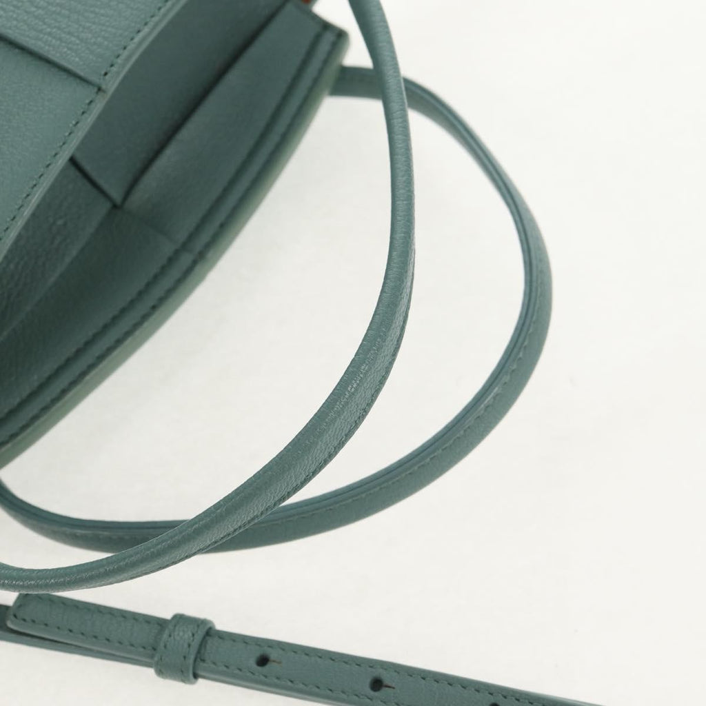 Bottega Veneta Arco Bag Maxi Intrecciato Leather Green Leather Handbag