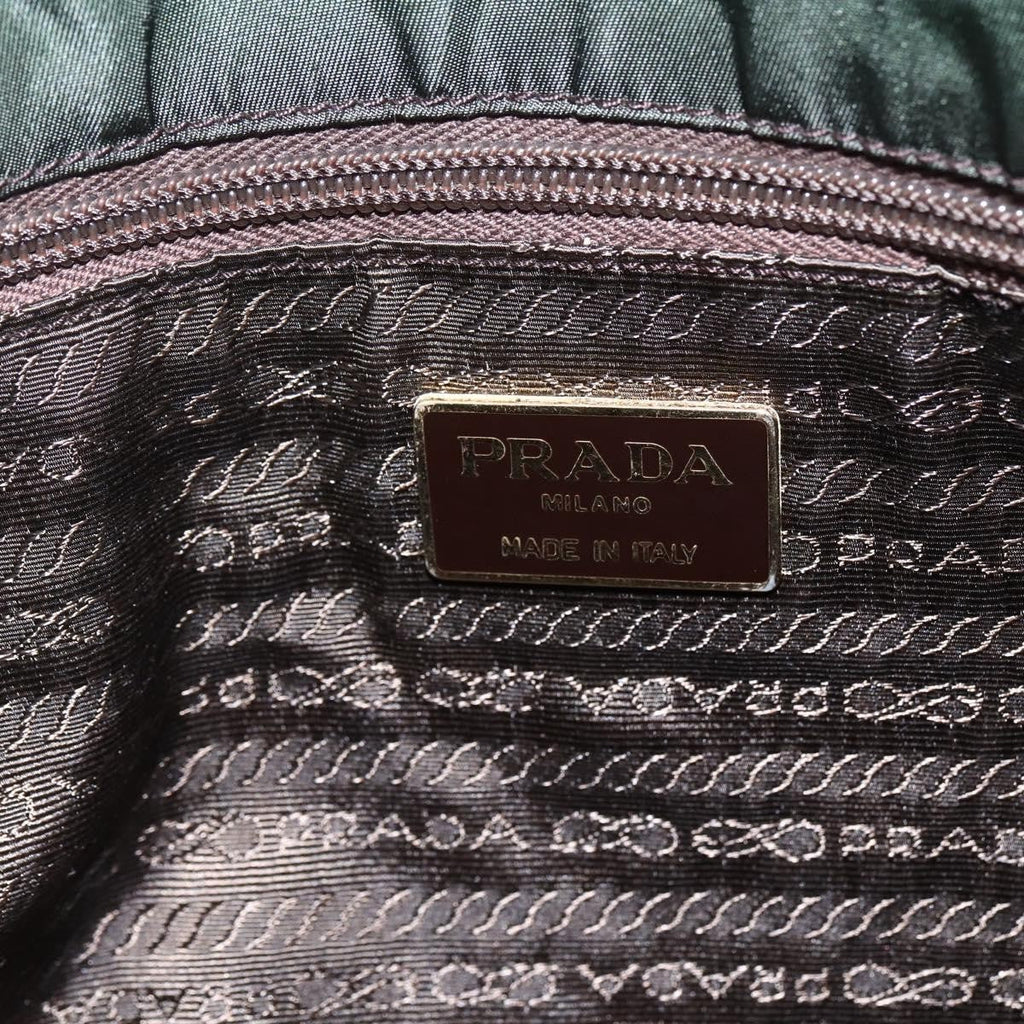 Prada Vintage Tote Tessuto Khaki Nylon Tote Bag Bag