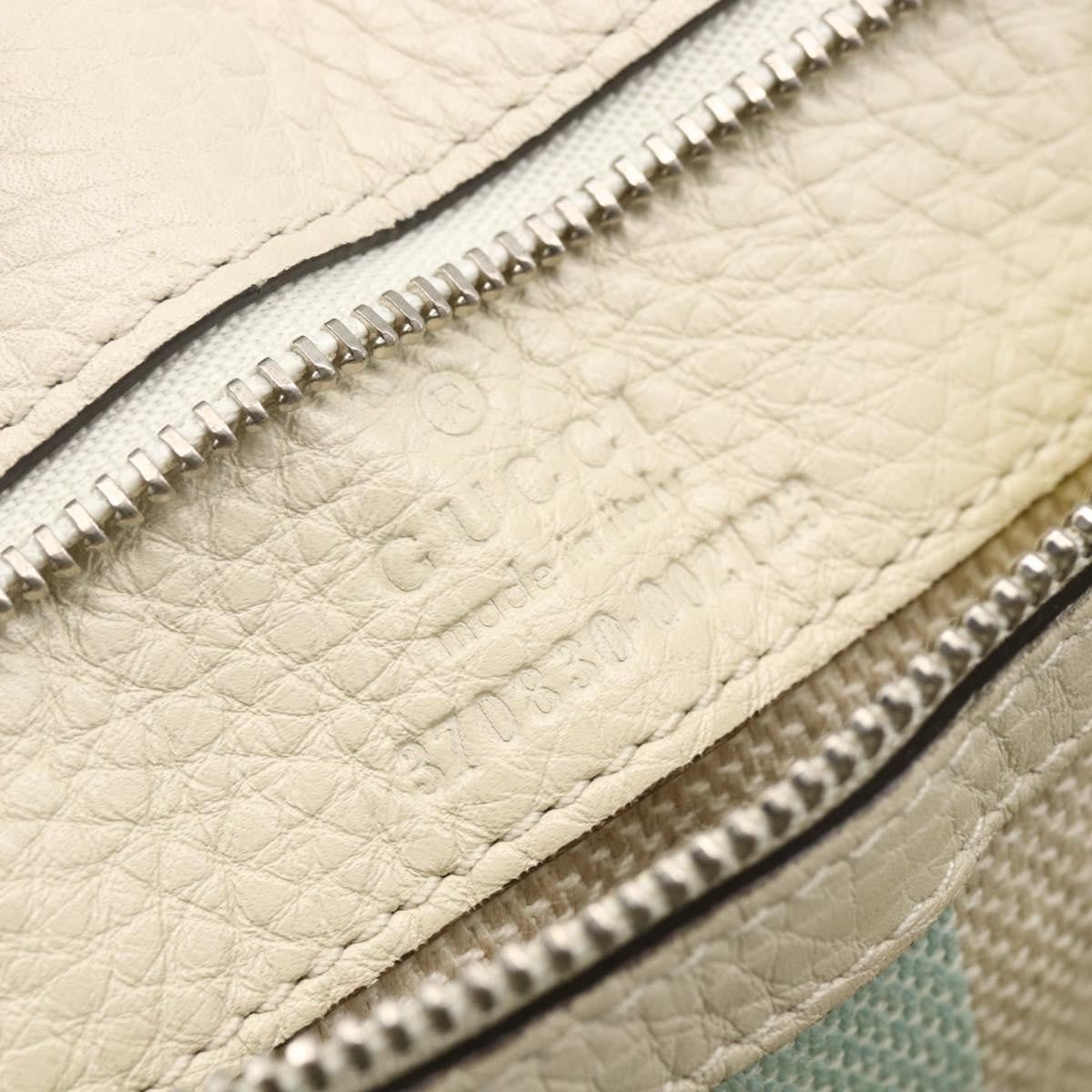 Gucci Bamboo Daily Top Handle Bag Leather White Leather Handbag (Pre-Owned)