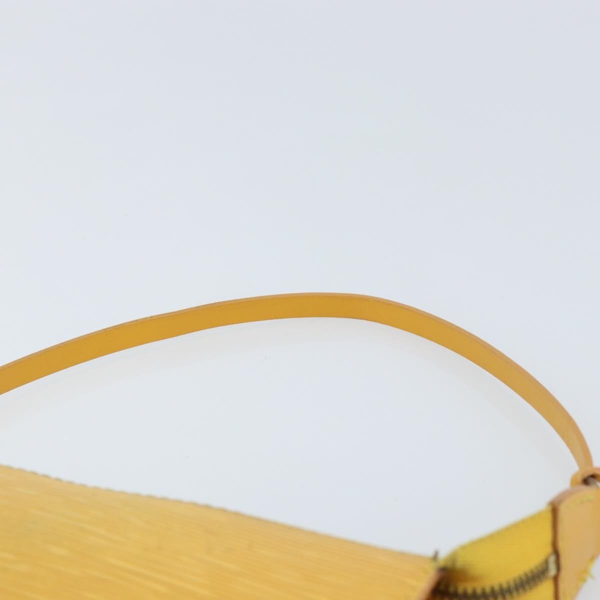 Louis Vuitton Pochette Accessoires Epi Leather Yellow Leather Clutche & Pouche Bag