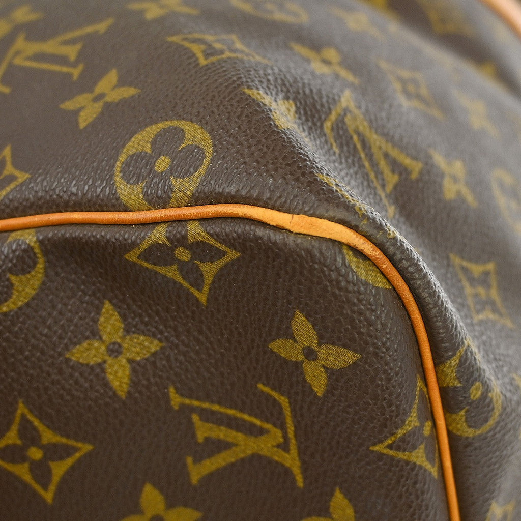 Louis Vuitton Keepall Bag Monogram Canvas Brown Canvas Travel Bag