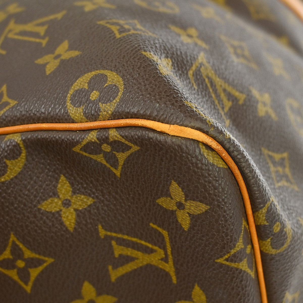 Louis Vuitton Keepall Bag Monogram Canvas Brown Canvas Travel Bag