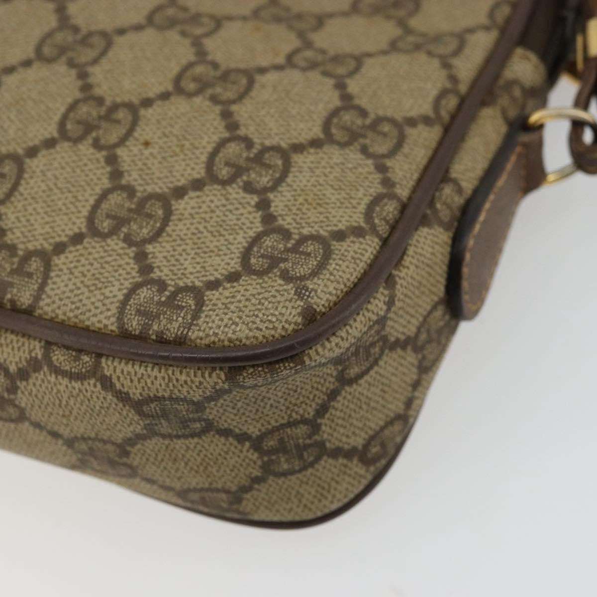 Gucci Gg Supreme Shoulder Bag Canvas Beige Canvas Shoulder Bag Bag (Pre-Owned)