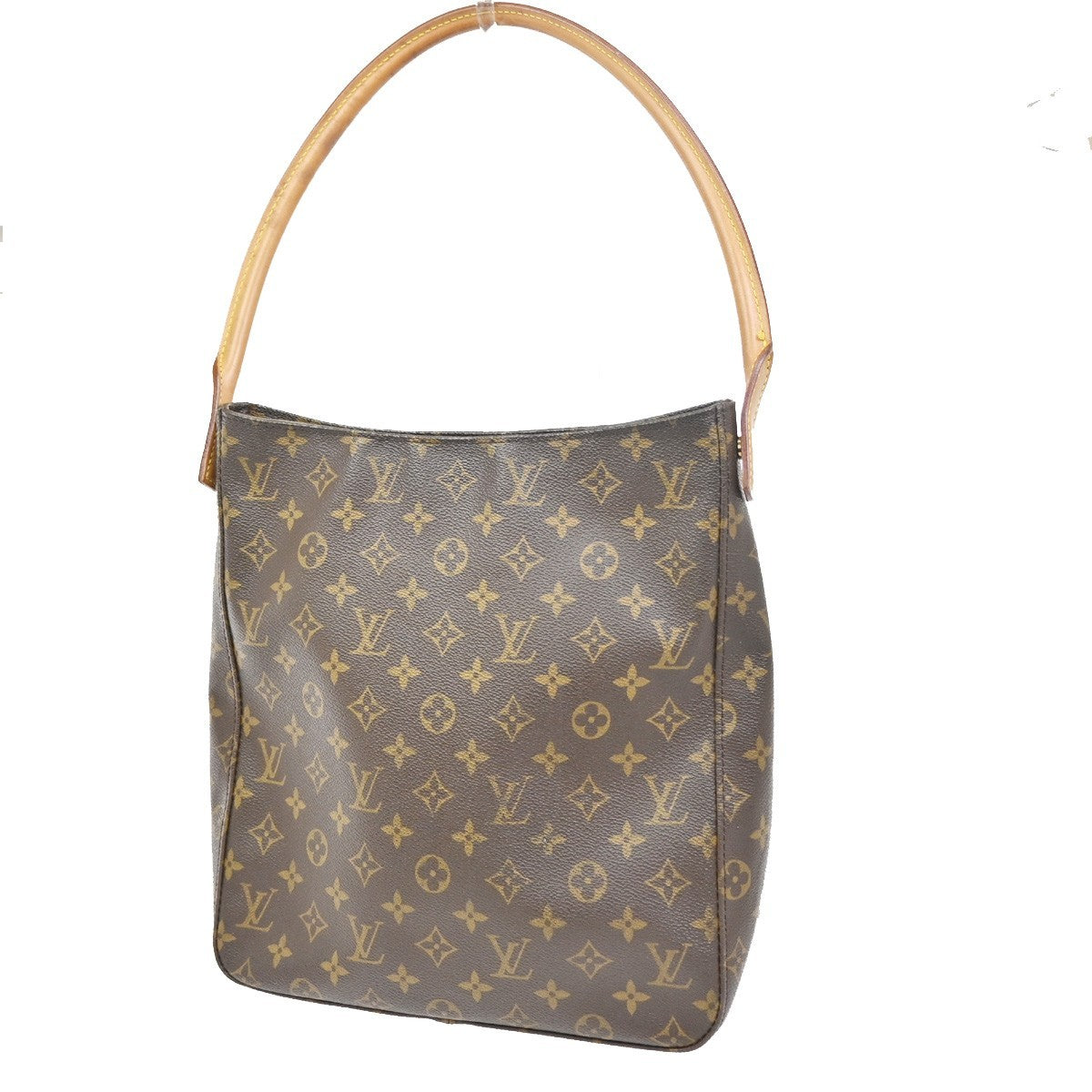 Louis Vuitton Monogram Looping Handbag Monogram Canvas Brown Canvas Shoulder Bag