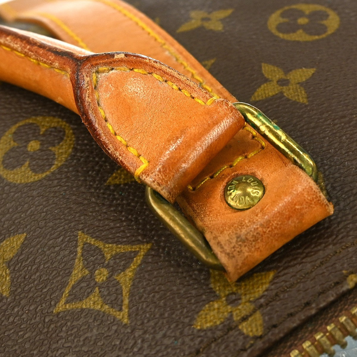 Louis Vuitton Keepall Bag Monogram Canvas Brown Canvas Travel Bag