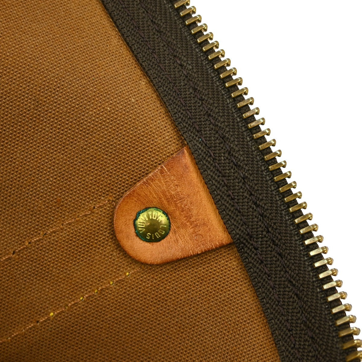 Louis Vuitton Keepall Bag Monogram Canvas Brown Canvas Travel Bag