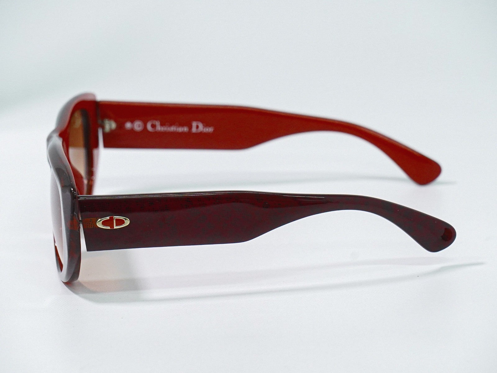 Christian Dior Logo Cd Sunglasses Plastic Red Plastic Sunglasse Accessory (Pre-Owned)