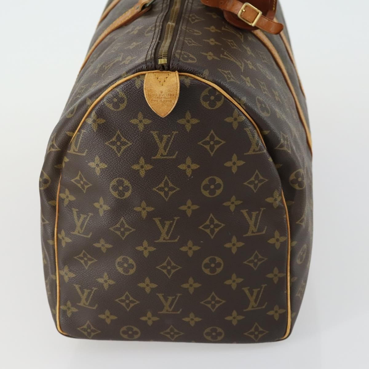 Louis Vuitton Keepall Bag Monogram Canvas Brown Canvas Travel Bag