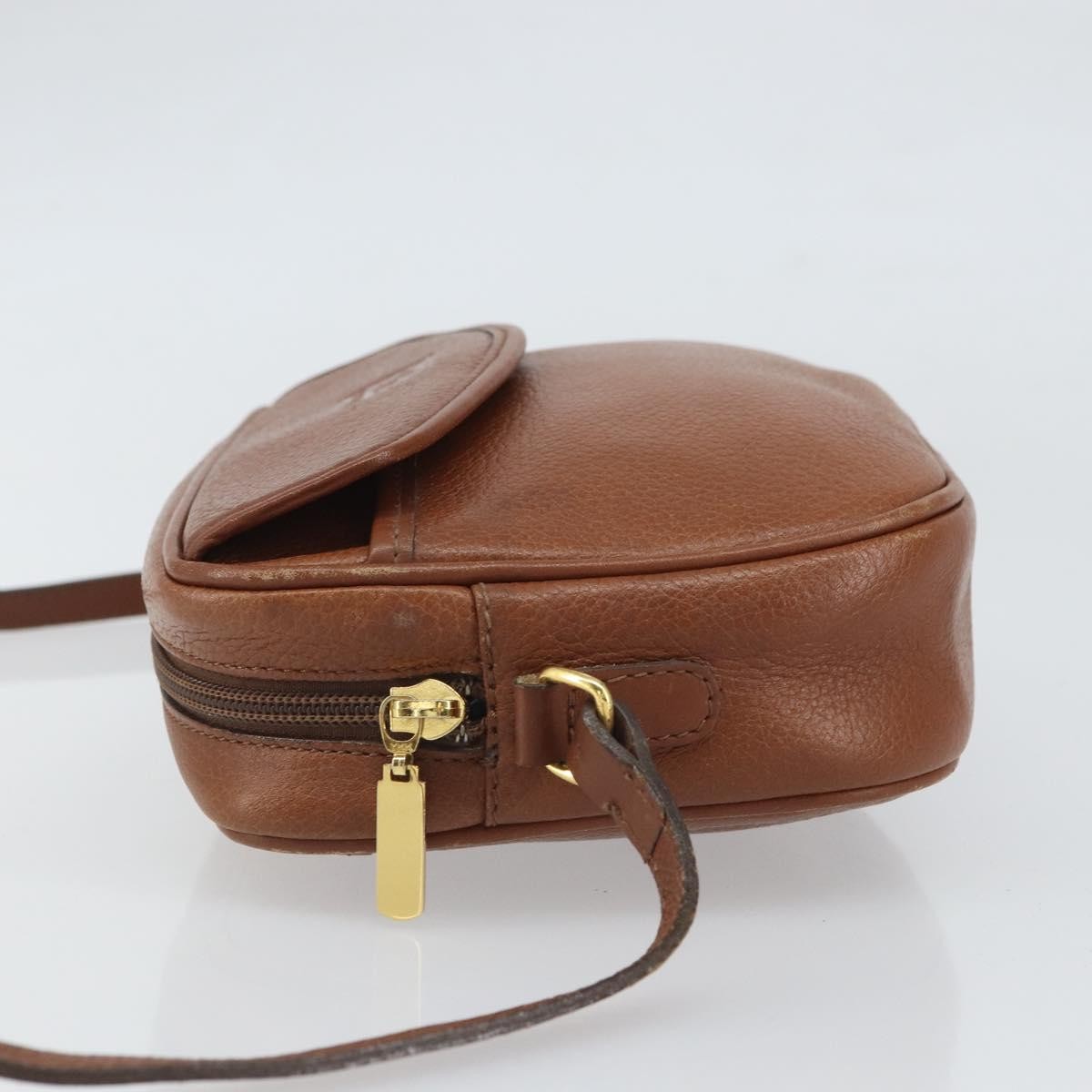 Burberry Vintage Shoulder Bag Leather Brown Leather Shoulder Bag
