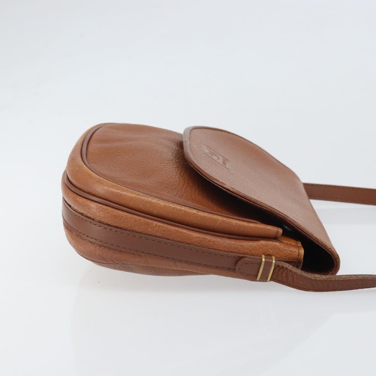 Burberry Vintage Shoulder Bag Leather Brown Leather Shoulder Bag
