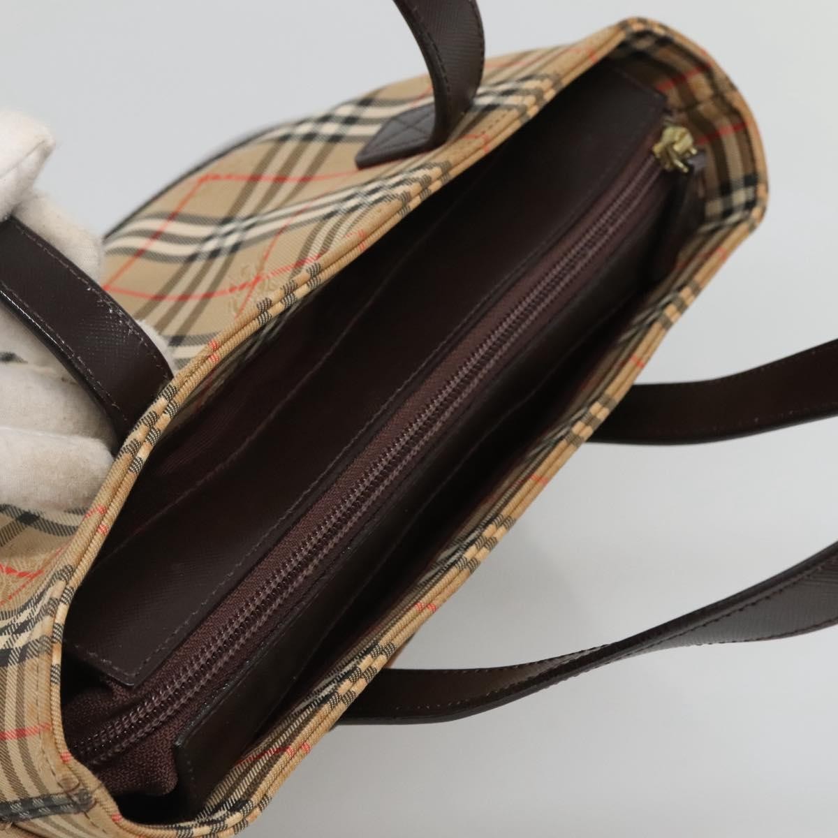 Burberry Nova Check Handbag Nova Check Canvas And Leather Beige Canvas Handbag