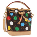 Louis Vuitton Noe Handbag Yayoi Kusama Painted Dots Monogram Canvas Brown Canvas Handbag
