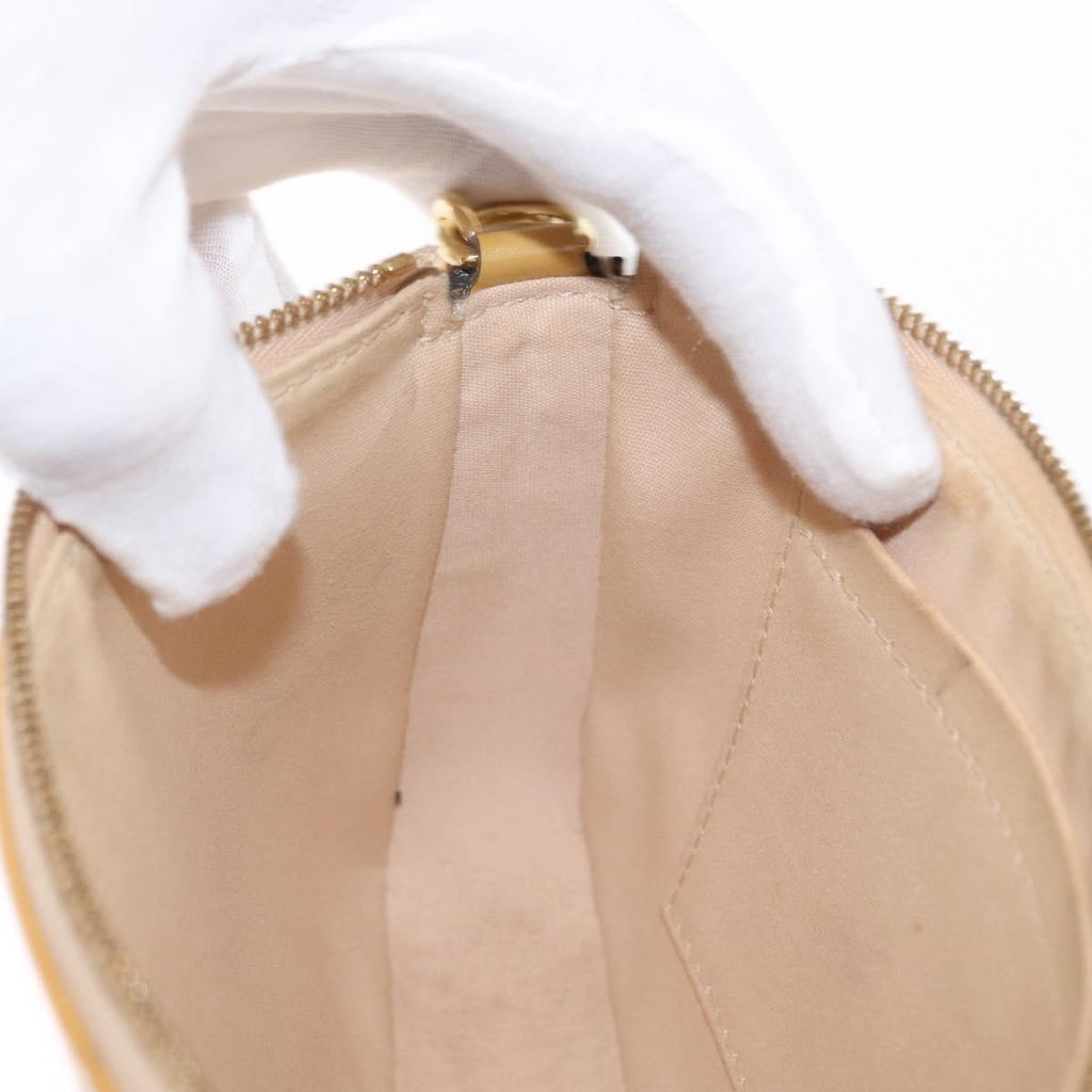 Louis Vuitton Pochette Accessoires Nm Monogram Vernis Yellow Patent_Leather Clutche & Pouche Bag