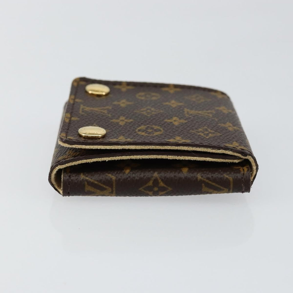 Louis Vuitton Case Jewelry Box Canvas Brown Canvas Wallets Accessory