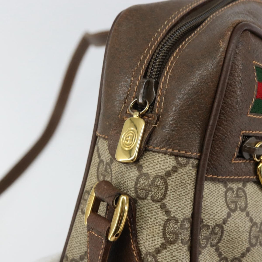 Gucci Vintage Ophidia Shoulder Bag Gg Canvas Beige Pvc Shoulder Bag Bag (Pre-Owned)