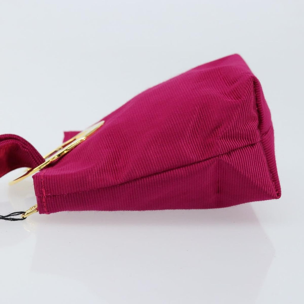Celine Circle Logo Pouch Canvas Pink Canvas Clutche & Pouche Bag