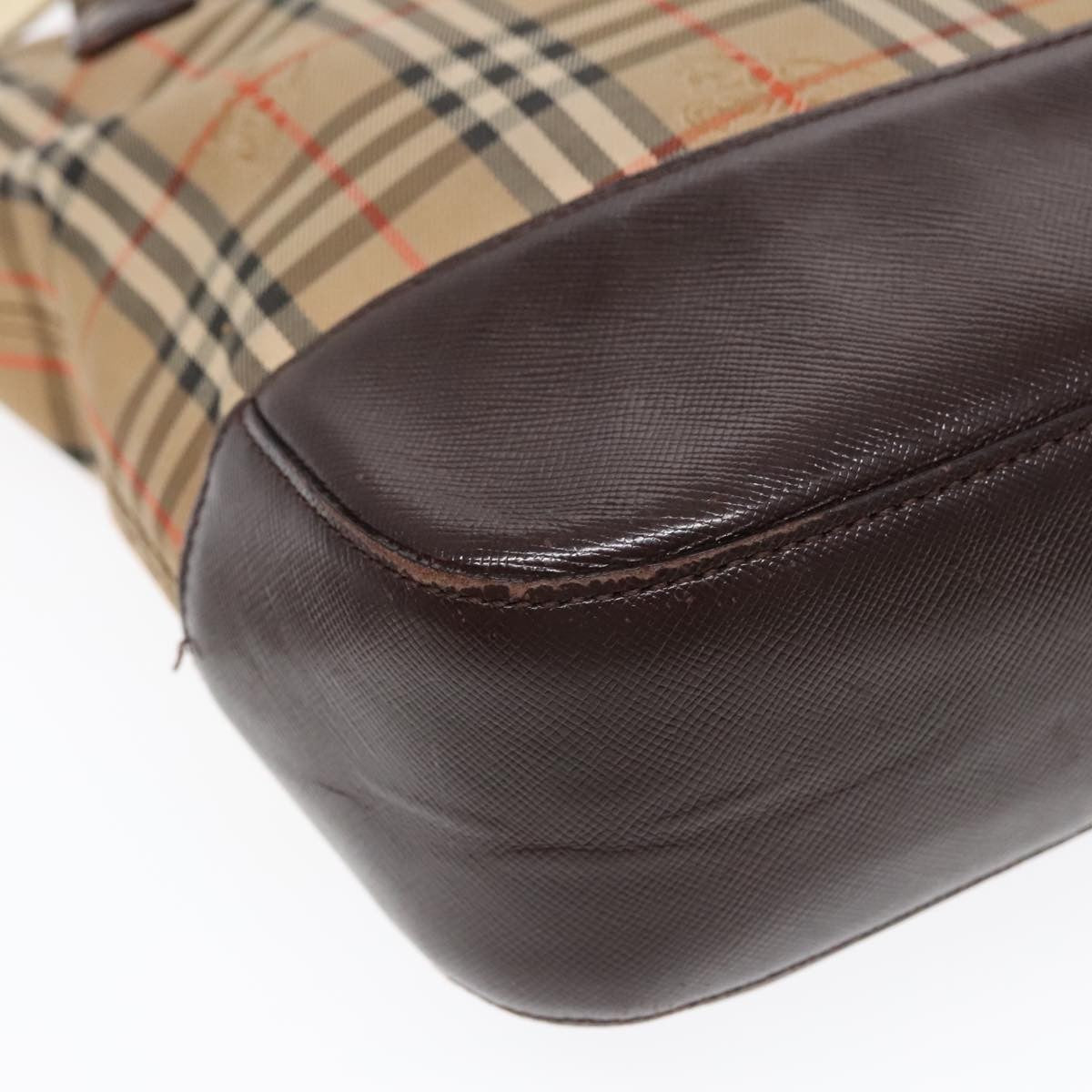 Burberry Nova Check Tote Canvas Check Pattern Beige Canvas Tote Bag