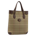 Burberry Nova Check Tote Canvas Check Pattern Beige Canvas Tote Bag