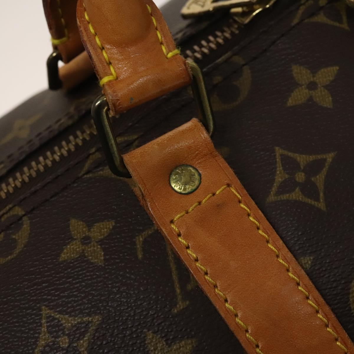 Louis Vuitton Keepall Bag Monogram Canvas Brown Canvas Travel Bag