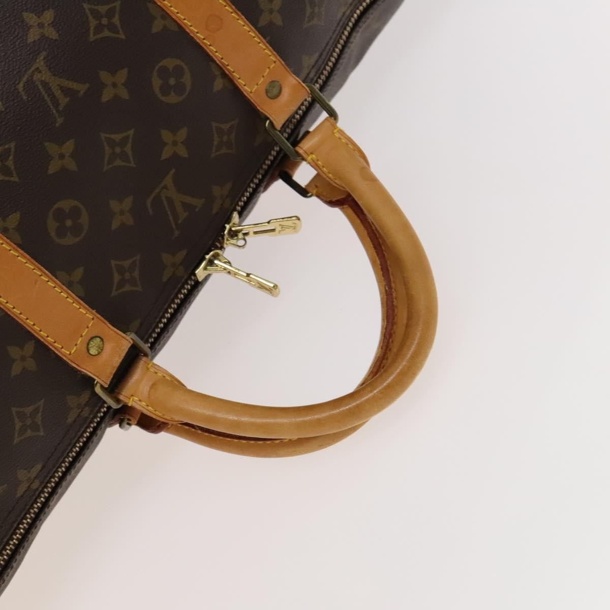 Louis Vuitton Keepall Bag Monogram Canvas Brown Canvas Travel Bag