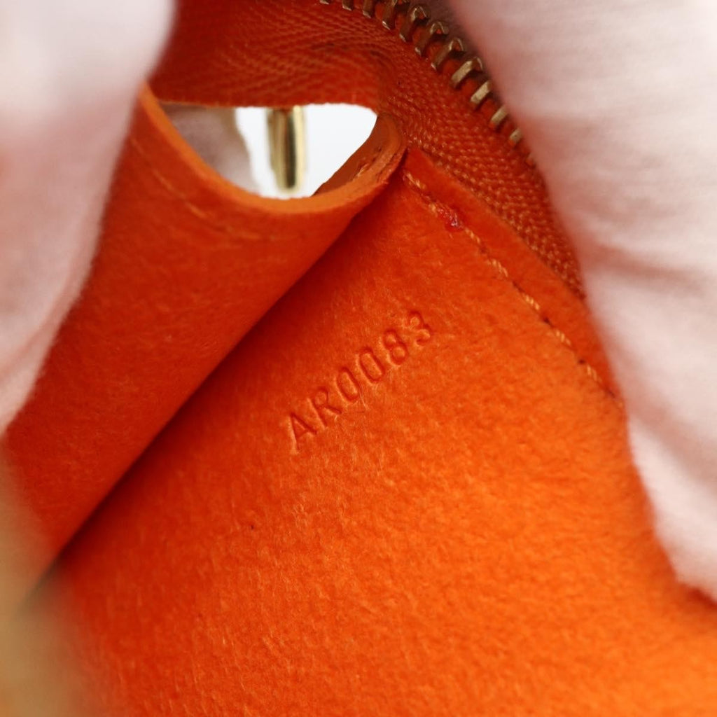 Louis Vuitton Pochette Accessoires Epi Leather Orange Leather Clutche & Pouche Bag