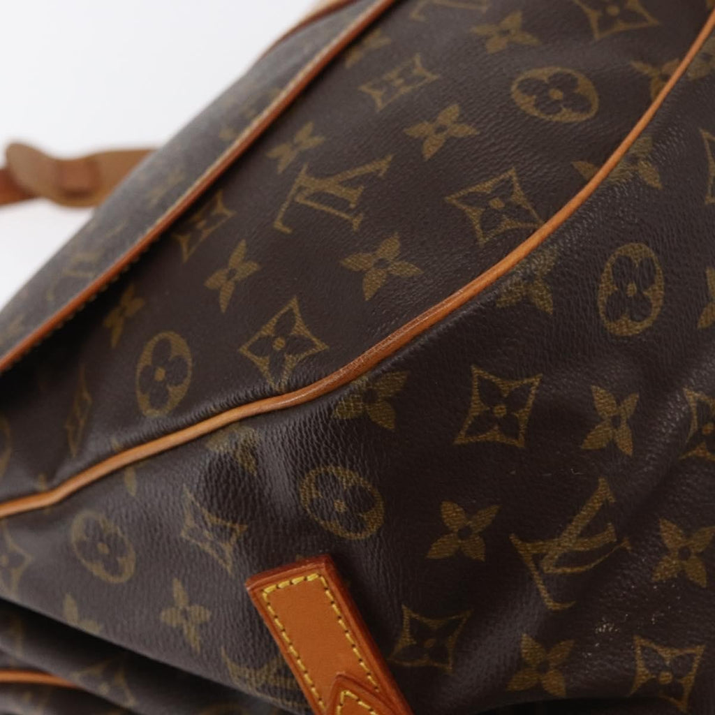 Louis Vuitton Saumur Handbag Monogram Canvas Brown Canvas Shoulder Bag