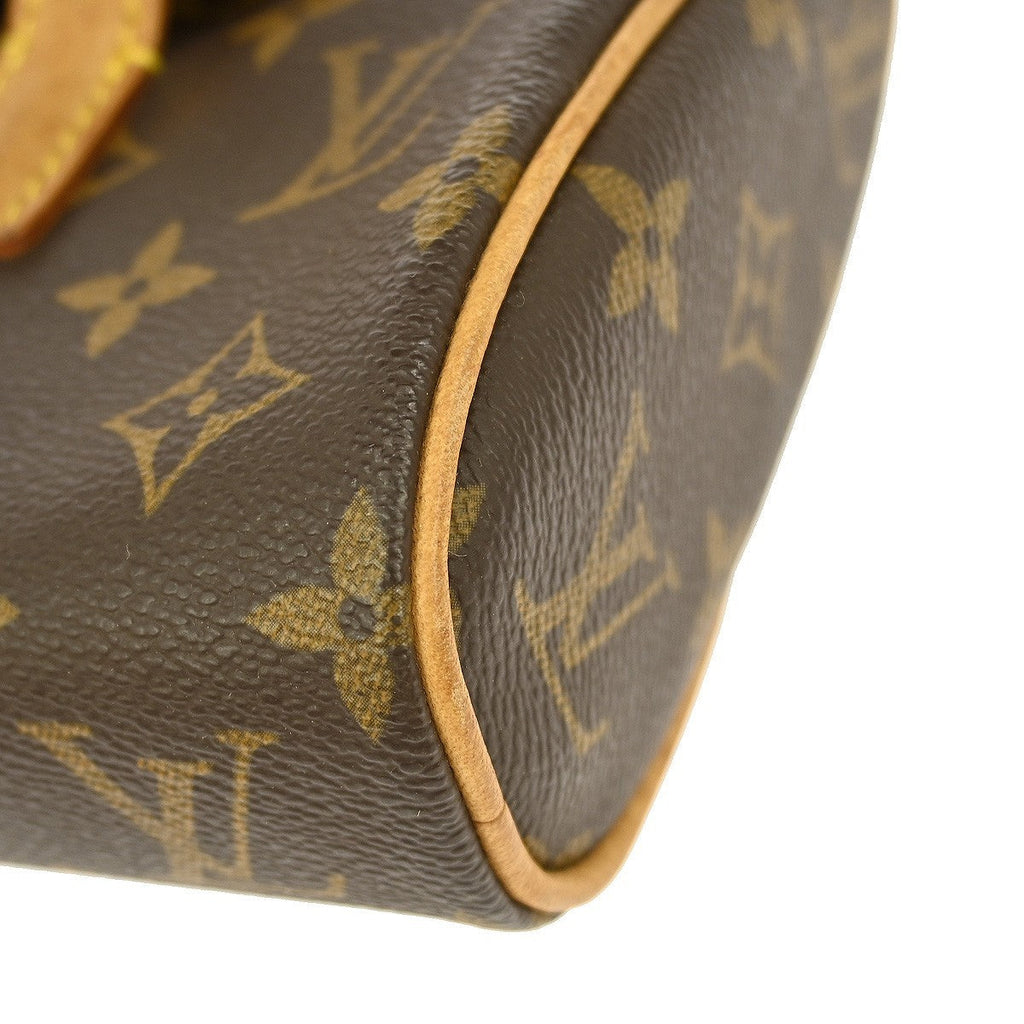 Louis Vuitton Sonatine Handbag Monogram Canvas Brown Canvas Handbag