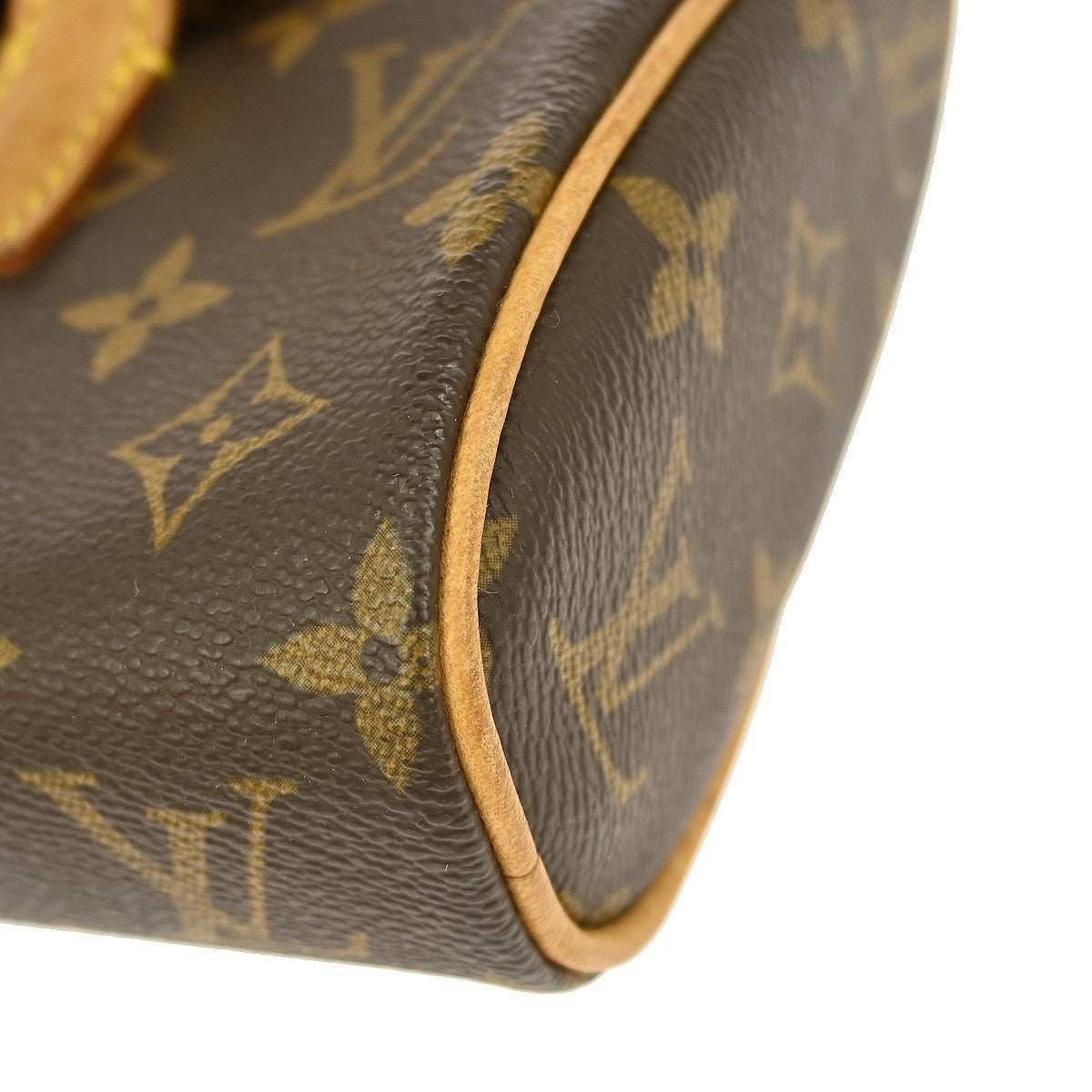 Louis Vuitton Sonatine Handbag Monogram Canvas Brown Canvas Handbag