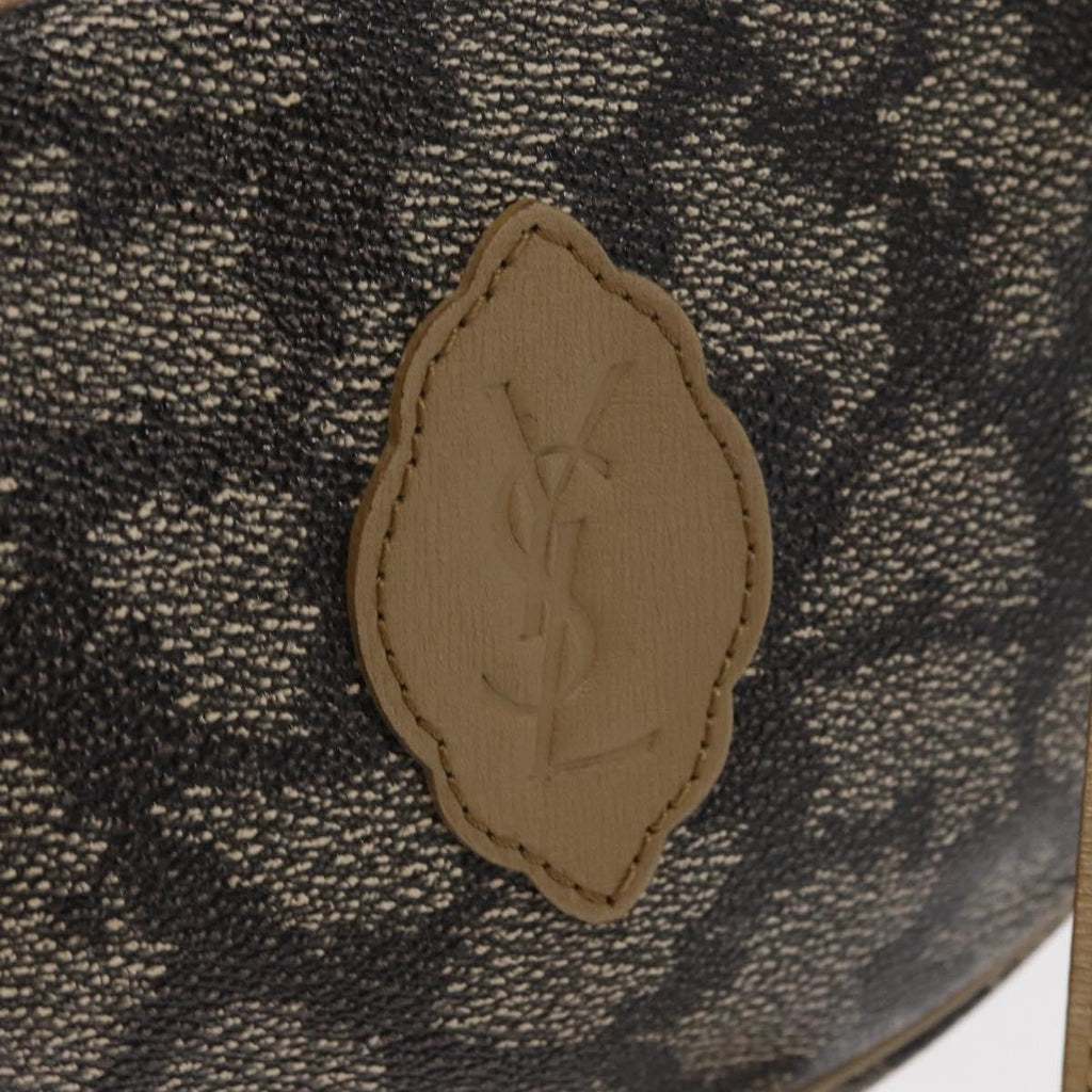 Saint Laurent Vintage Shoulder Bag Pvc Leather Beige Pvc Shoulder Bag Bag (Pre-Owned)