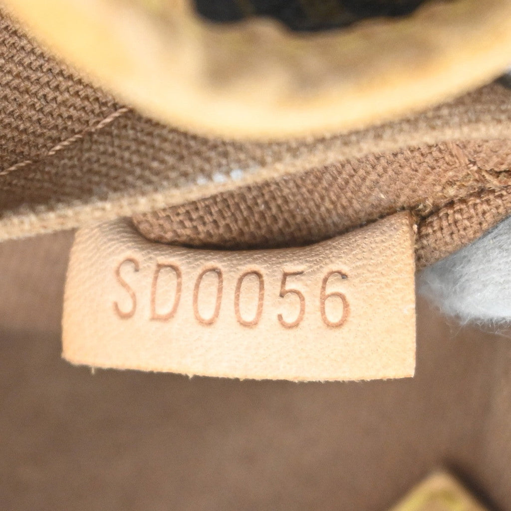 Louis Vuitton Batignolles Handbag Monogram Canvas Brown Leather Handbag