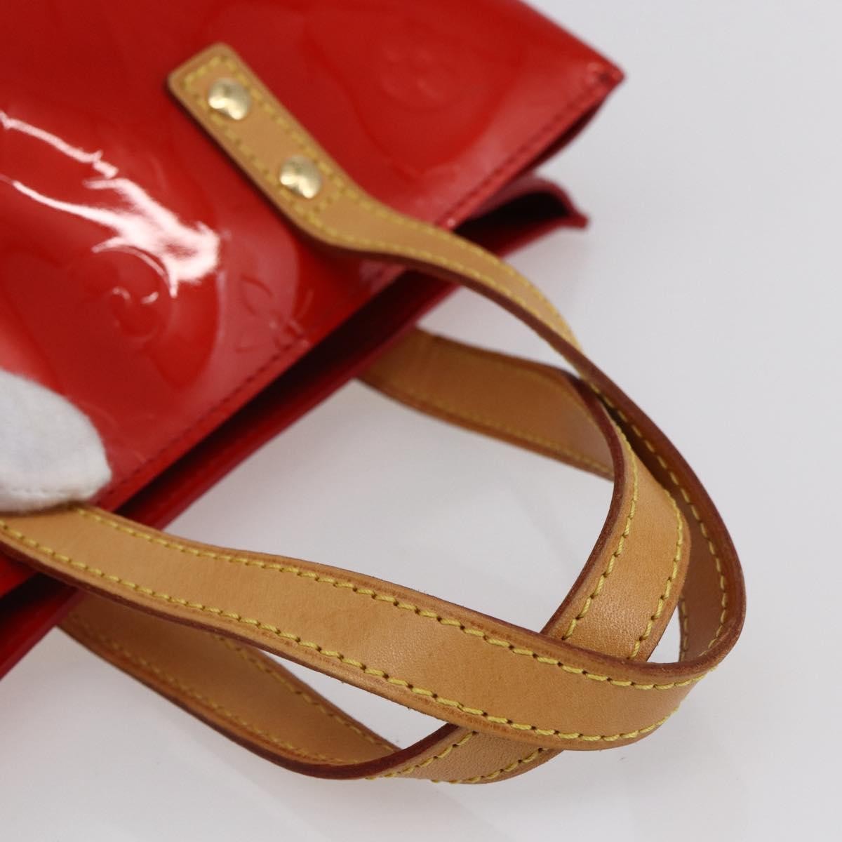 Louis Vuitton Reade Handbag Monogram Vernis Red Patent_Leather Handbag