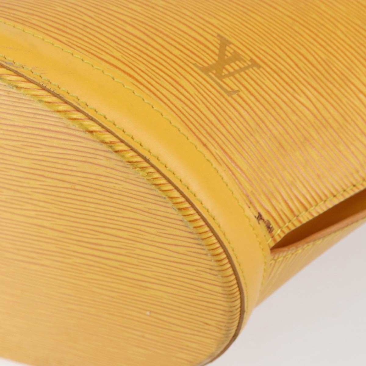 Louis Vuitton Saint Jacques Handbag Epi Leather Yellow Leather Handbag
