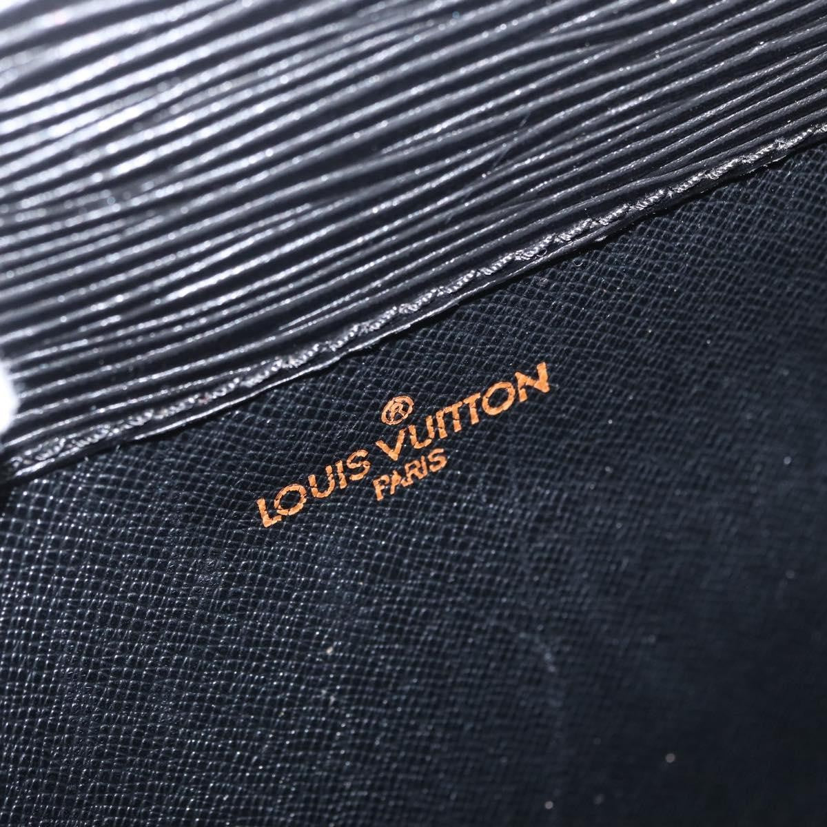 Louis Vuitton Porte-Documents Senateur Bag Epi Leather Black Leather Briefcase Bag