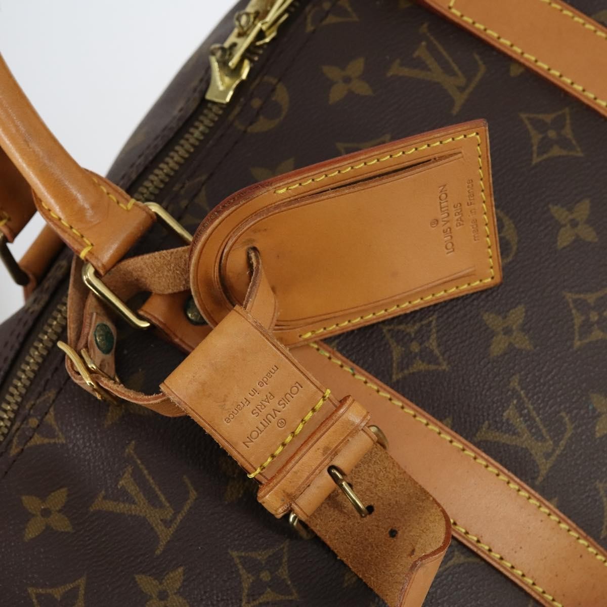 Louis Vuitton Keepall Bag Monogram Canvas Brown Canvas Travel Bag