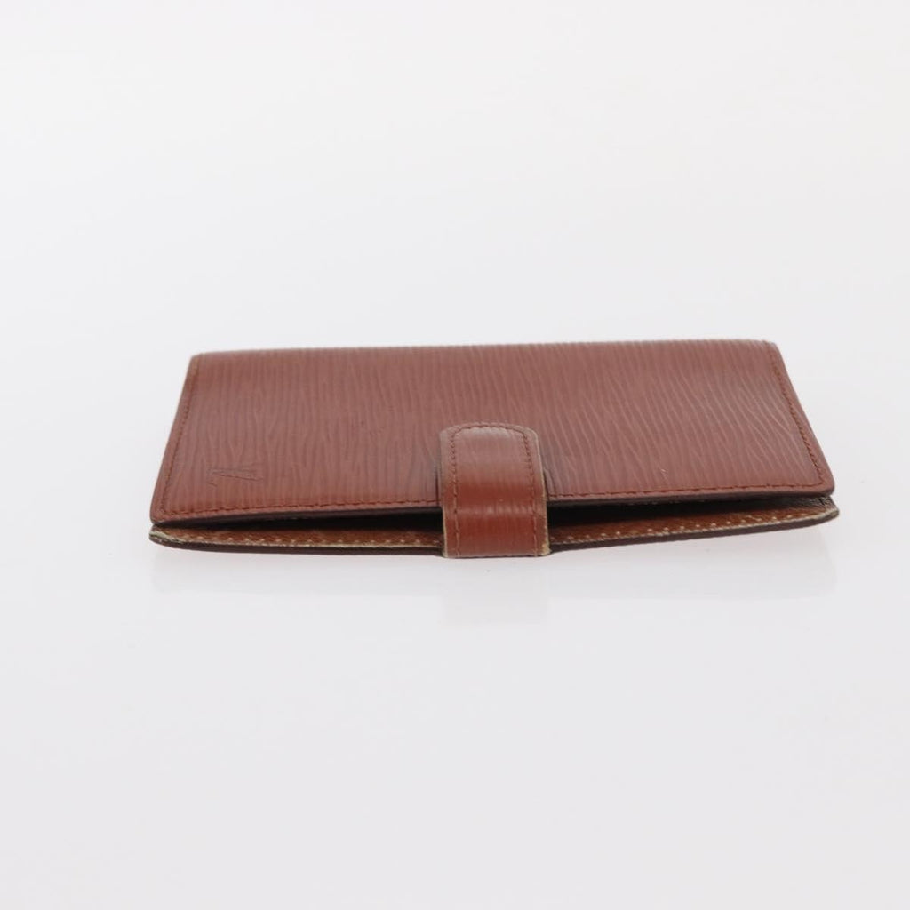 Louis Vuitton Agenda Cover Epi Leather Brown Leather Wallets Accessory