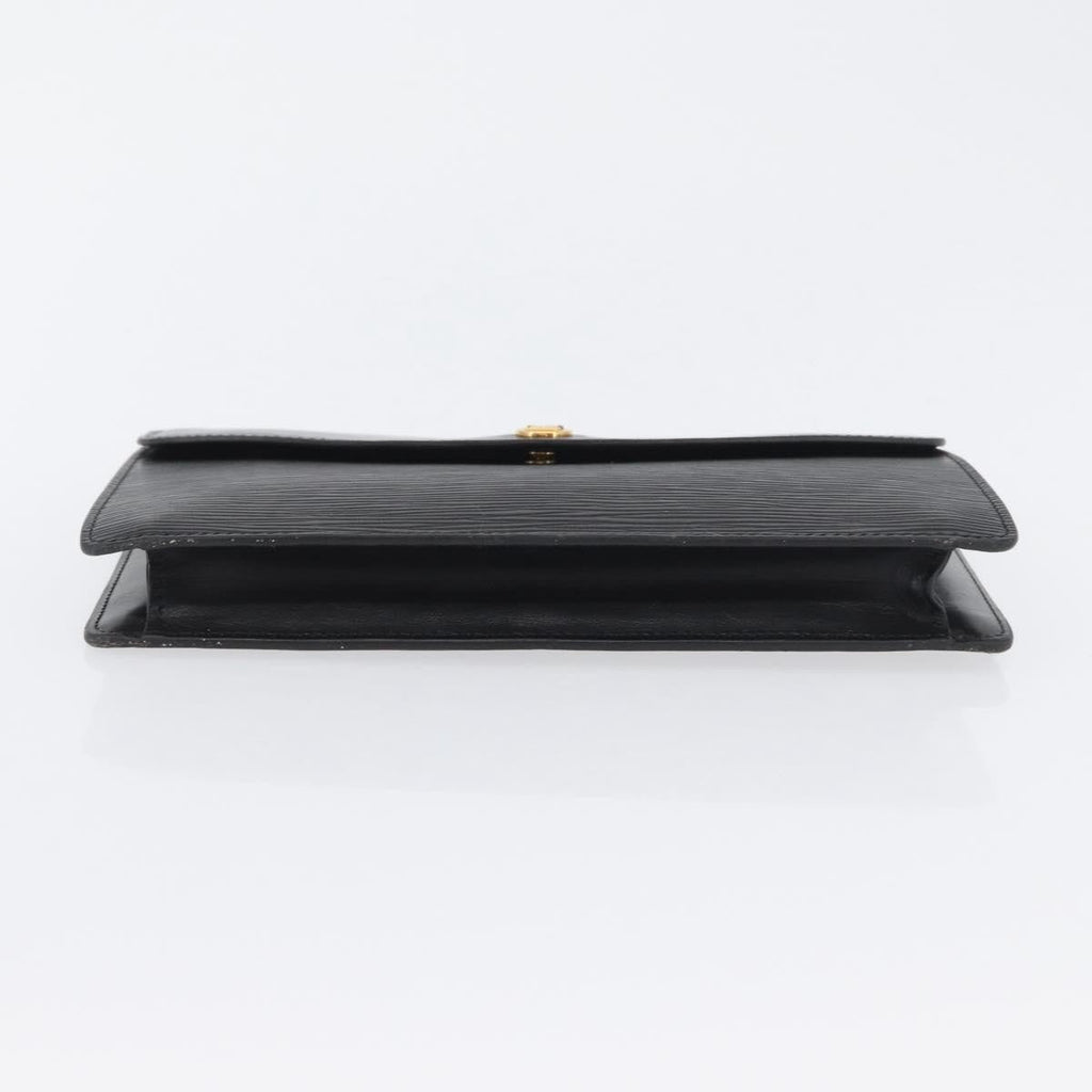 Louis Vuitton Vintage Montaigne Clutch Epi Leather Black Leather Clutche & Pouche Bag