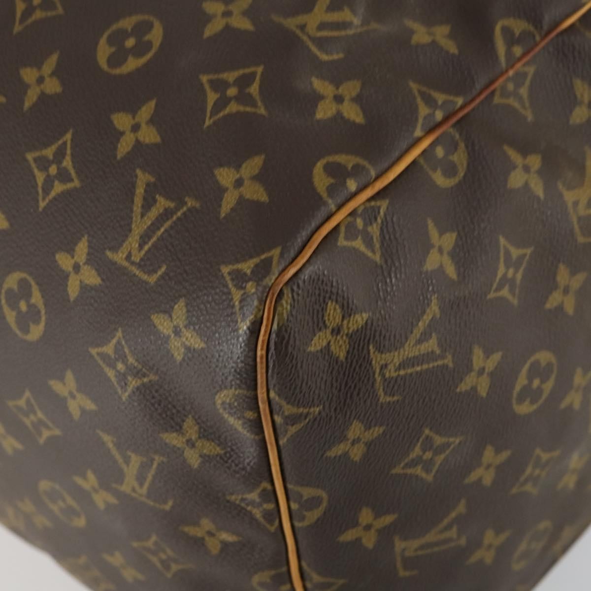 Louis Vuitton Keepall Bag Monogram Canvas Brown Canvas Travel Bag