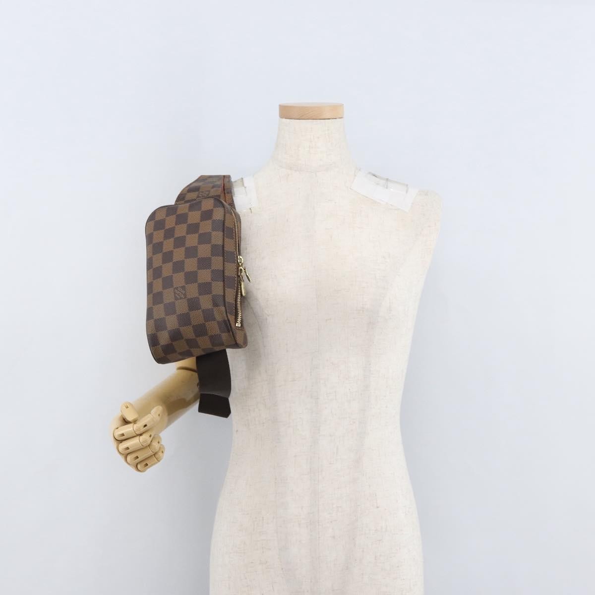 Louis Vuitton Geronimos Waist Bag Damier Brown Canvas Shoulder Bag