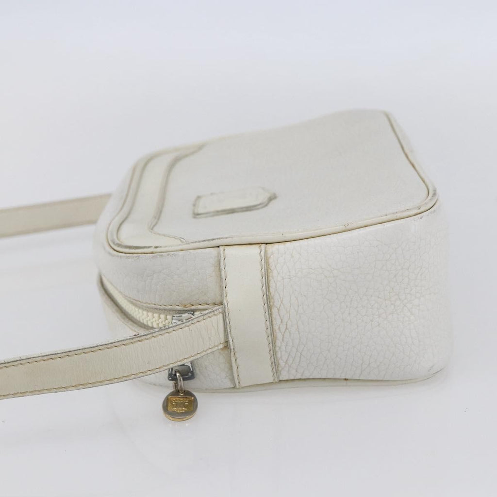 Celine Vintage Shoulder Bag Leather White Leather Shoulder Bag Bag