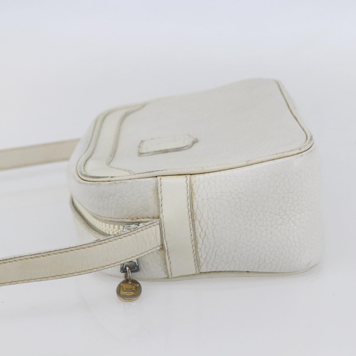 Celine Vintage Shoulder Bag Leather White Leather Shoulder Bag Bag