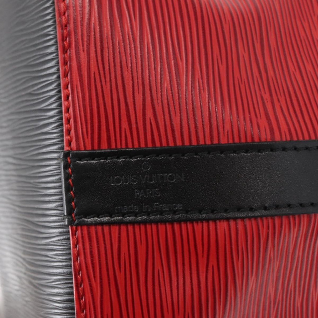 Louis Vuitton Bicolor Petit Noe Handbag Epi Leather Red Leather Shoulder Bag