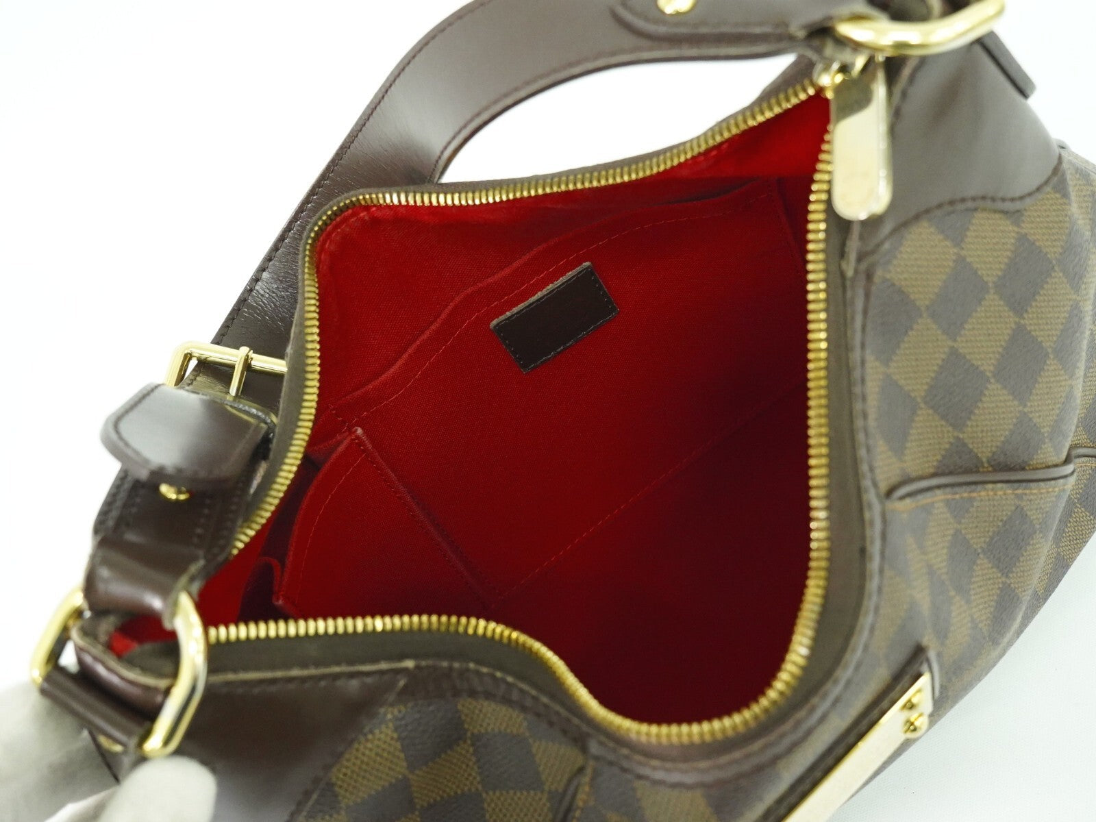 Louis Vuitton Thames Handbag Damier Brown Canvas Bag
