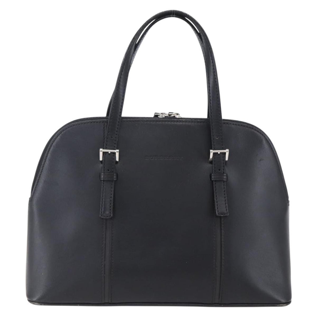Burberry Vintage Handbag Leather Black Leather Handbag