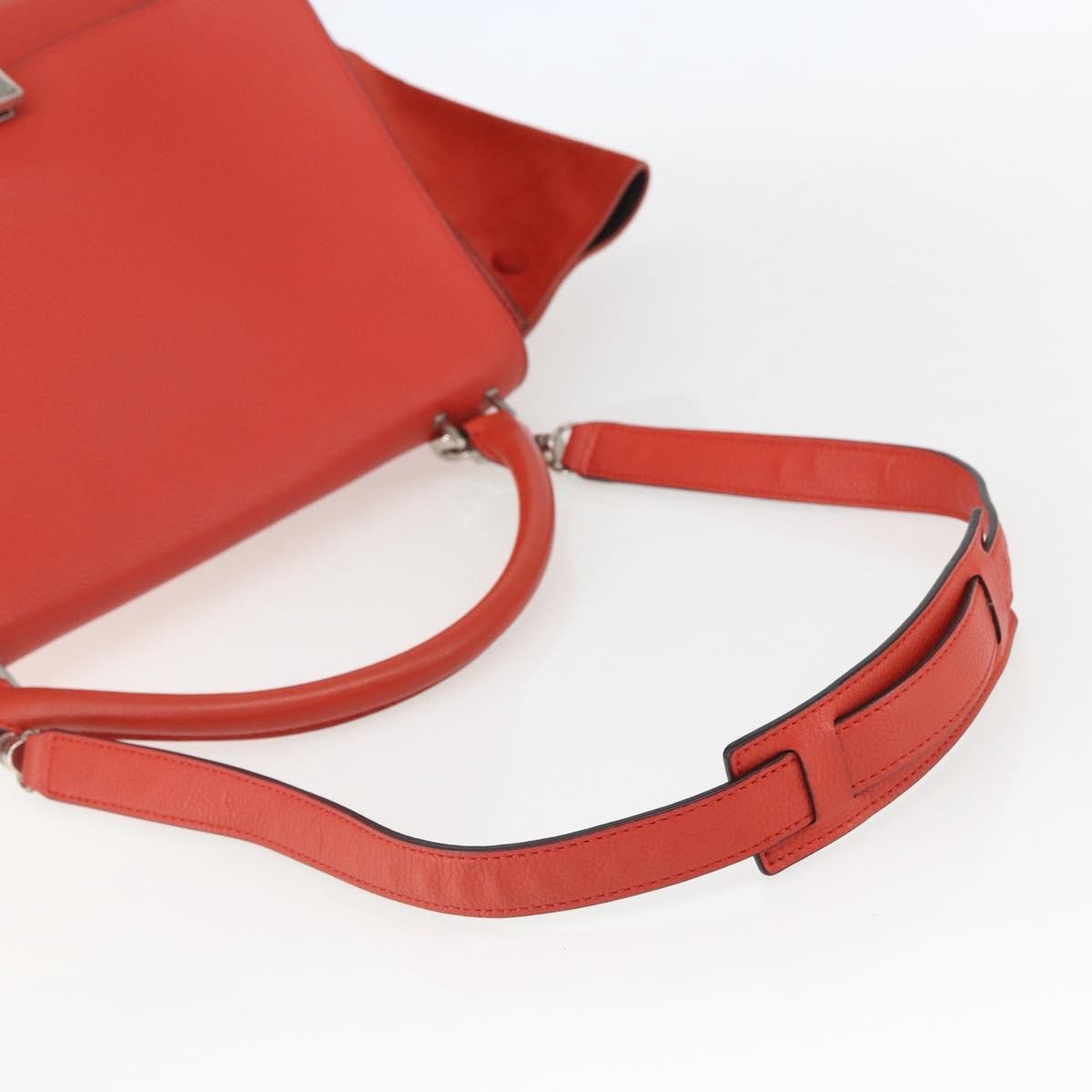 Celine Trapeze Bag Leather Red Leather Handbag