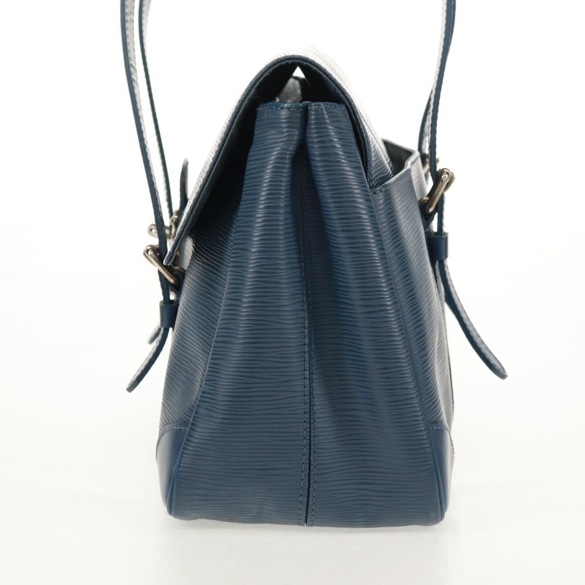 Louis Vuitton Segur Handbag Epi Leather Blue Leather Shoulder Bag